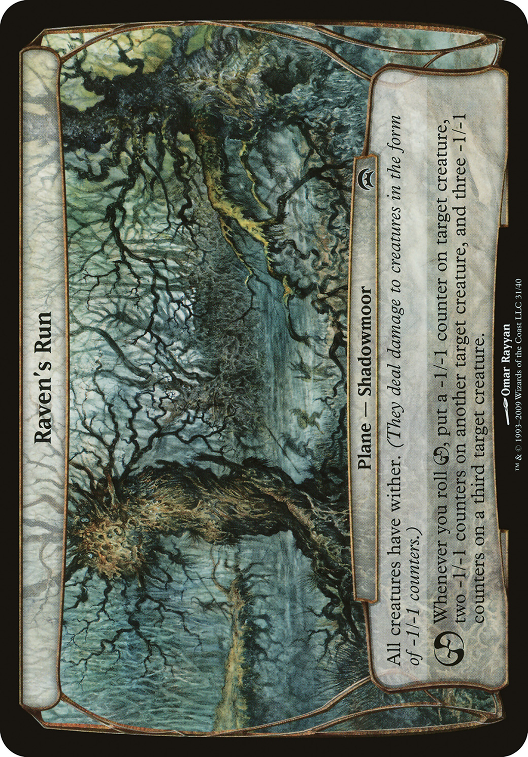 Image of Raven's Run (Planechase) (OVER-) - Planechase Planes