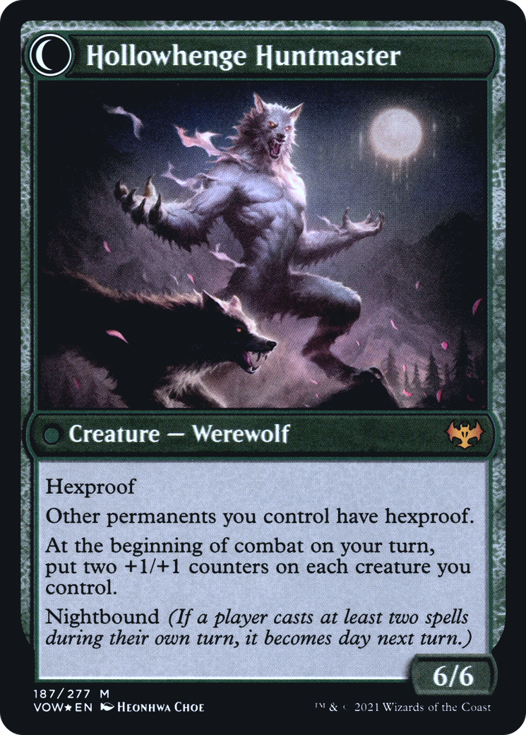 Image of Avabruck Caretaker (PRE-187) - Innistrad: Crimson Vow Promos: (Double Faced Transform) Foil