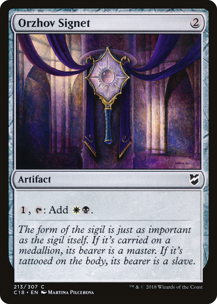 Image of Orzhov Signet (C18-213) - Commander 2018