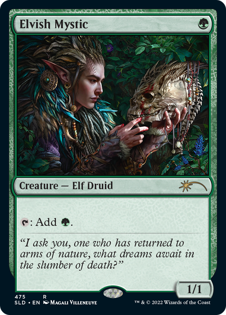Image of Elvish Mystic (475) (SLD-475) - Secret Lair Drop