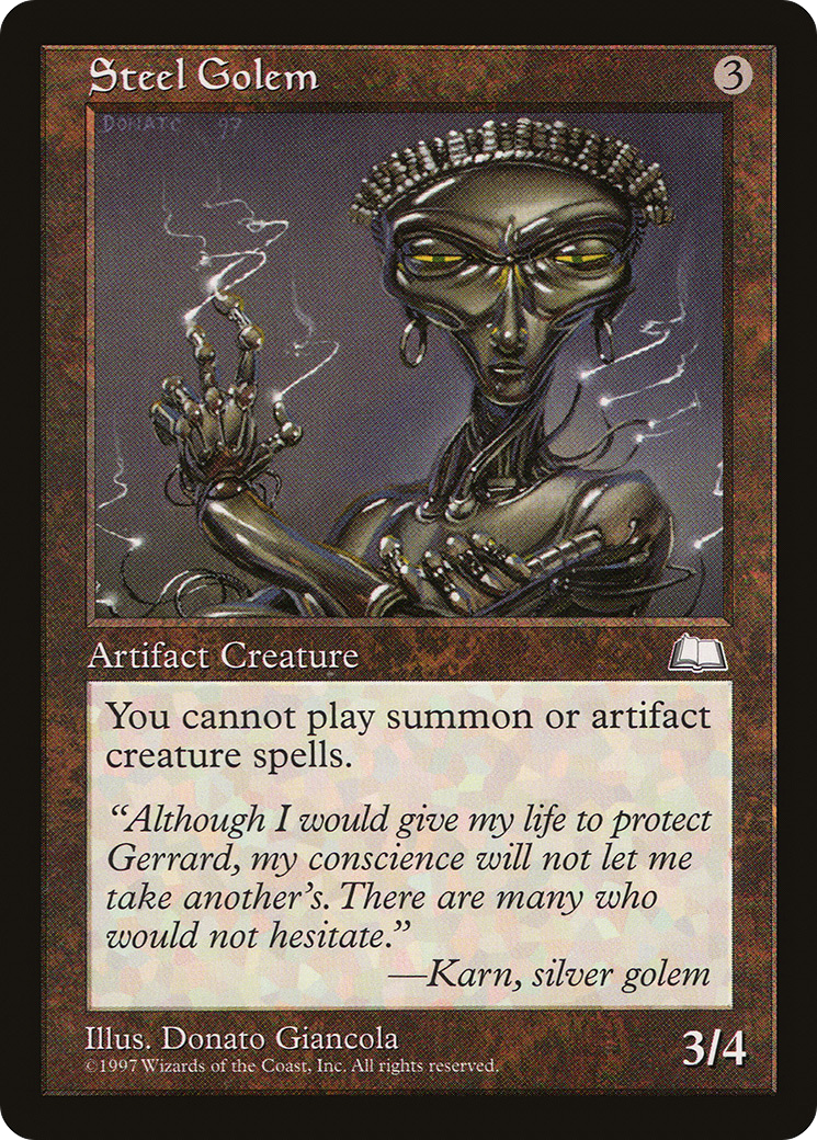 Image of Steel Golem (WTH-) - Weatherlight