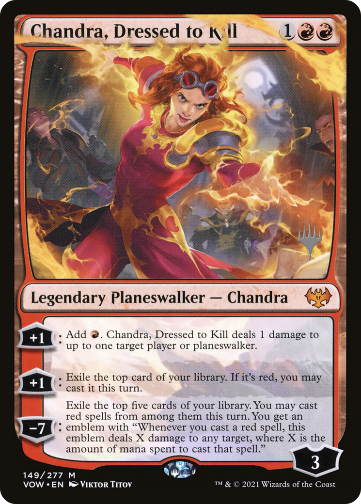 Image of Chandra, Dressed to Kill (PPDMU-149) - Innistrad: Crimson Vow Promos Foil