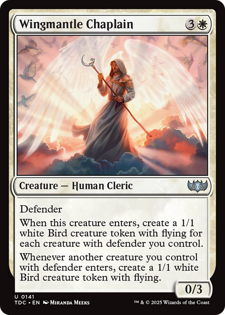 Image of Wingmantle Chaplain (TDC-141) - Commander: Tarkir: Dragonstorm