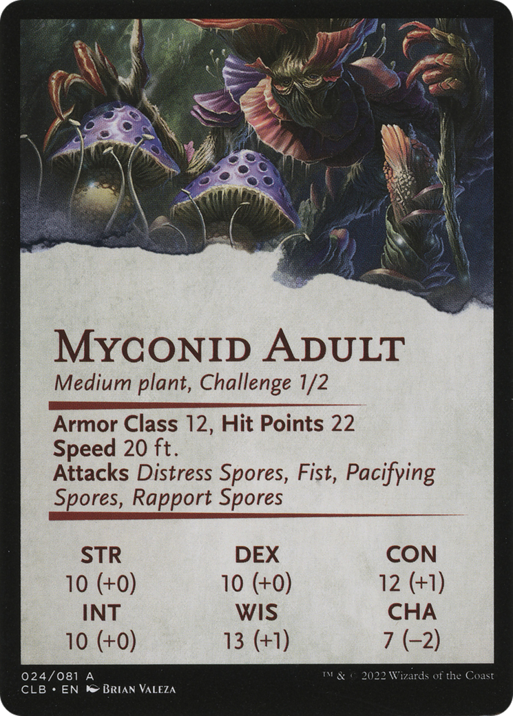 Image of Myconid Spore Tender // Myconid Spore Tender (ACLB-024) - Battle for Baldur's Gate Art Series (Borderless) Foil