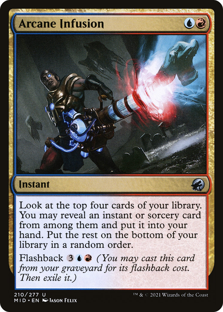 Image of Arcane Infusion (MID-210) - Innistrad: Midnight Hunt Foil