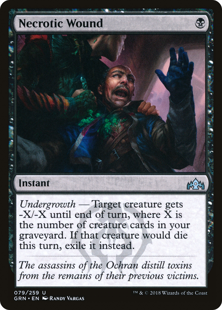 Image of Necrotic Wound (GRN-079) - Guilds of Ravnica Foil