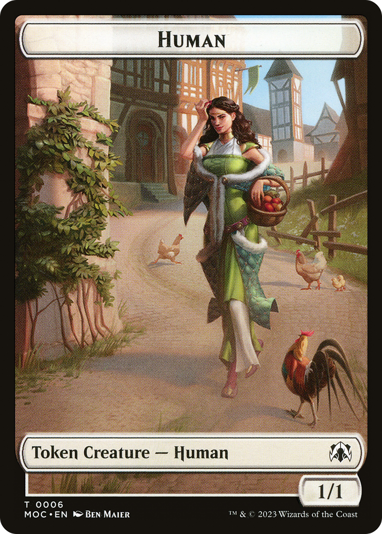 Image of Human (TMOC-006) - March of the Machine Commander Tokens