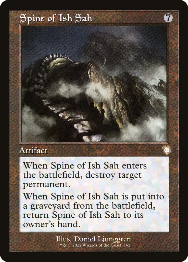 Image of Spine of Ish Sah (Retro Frame) (BRC-162) - The Brothers' War Commander
