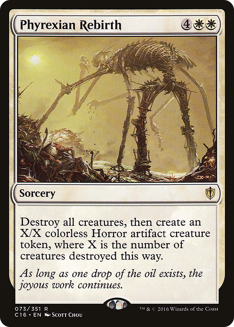 Image of Phyrexian Rebirth (C16-073) - Commander 2016