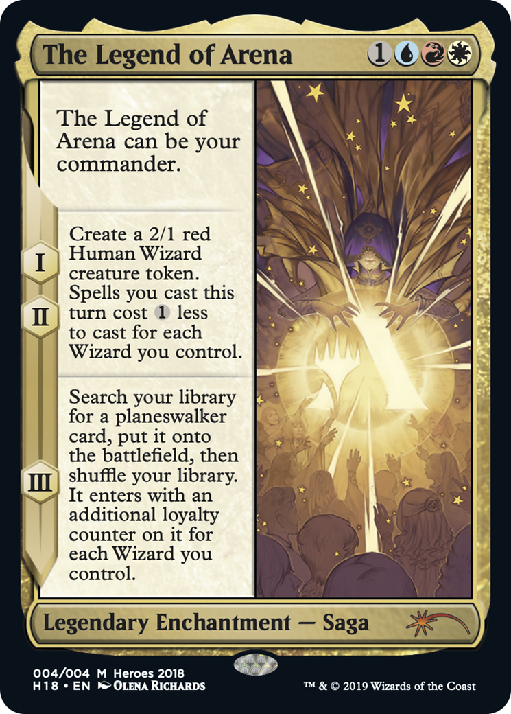 Image of The Legend of Arena (HTR18-004) - 2018 Heroes of the Realm Foil