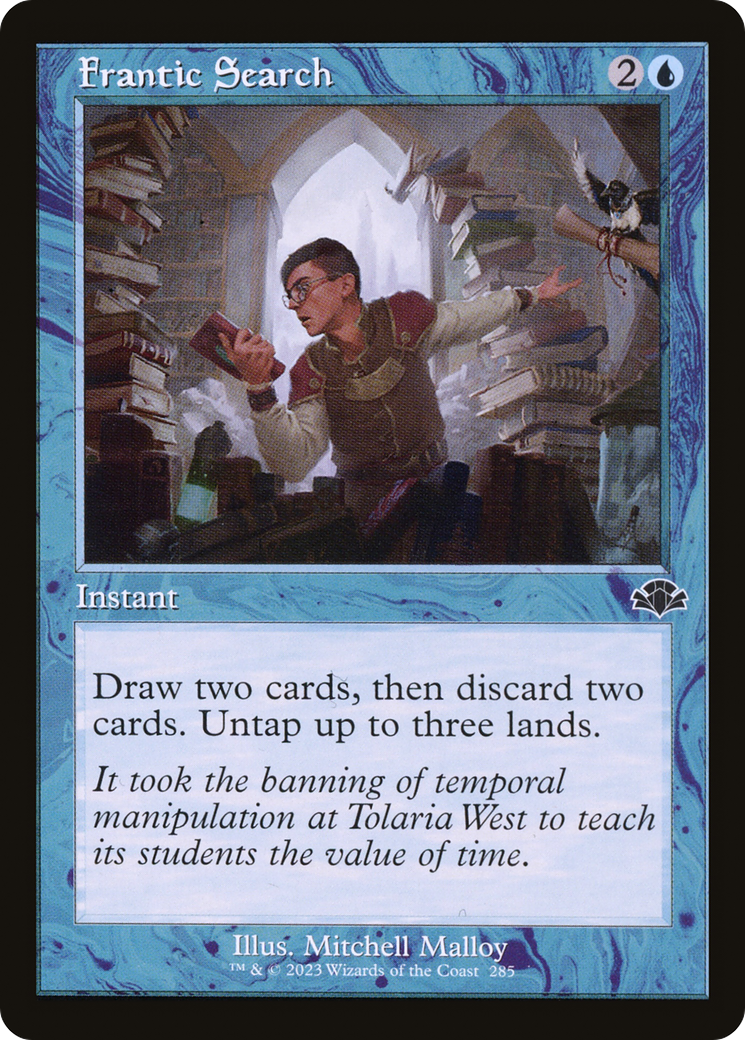 Image of Frantic Search (Retro Frame) (DMR-285) - Dominaria Remastered Foil