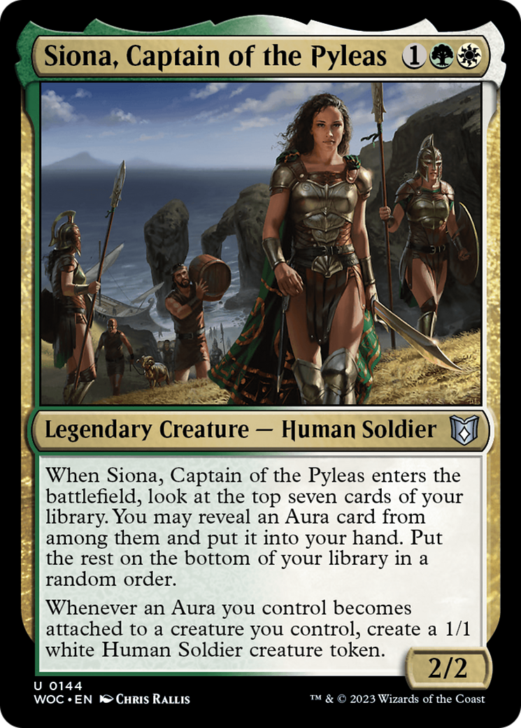 Image of Siona, Captain of the Pyleas (WOC-144) - Wilds of Eldraine Commander
