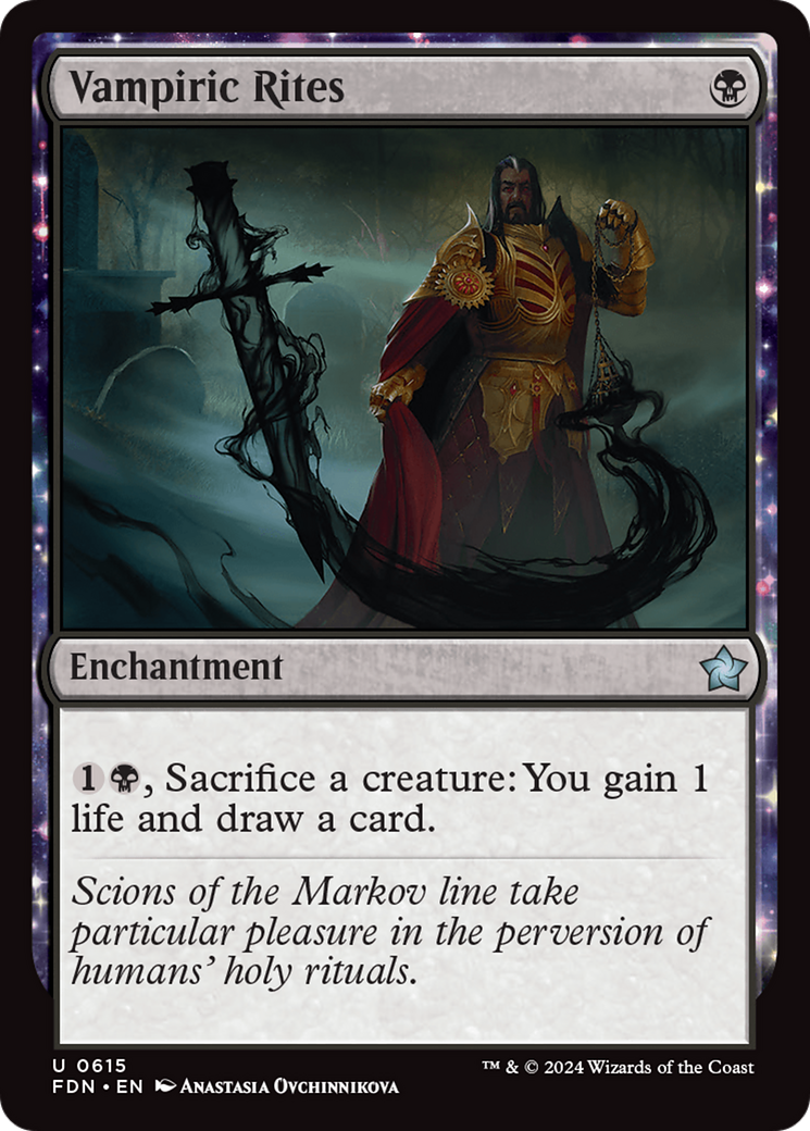 Image of Vampiric Rites (FDN-615) - Foundations: (enchantment)