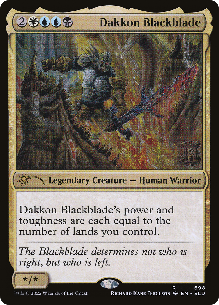 Image of Dakkon Blackblade (SLD-698) - Secret Lair Drop