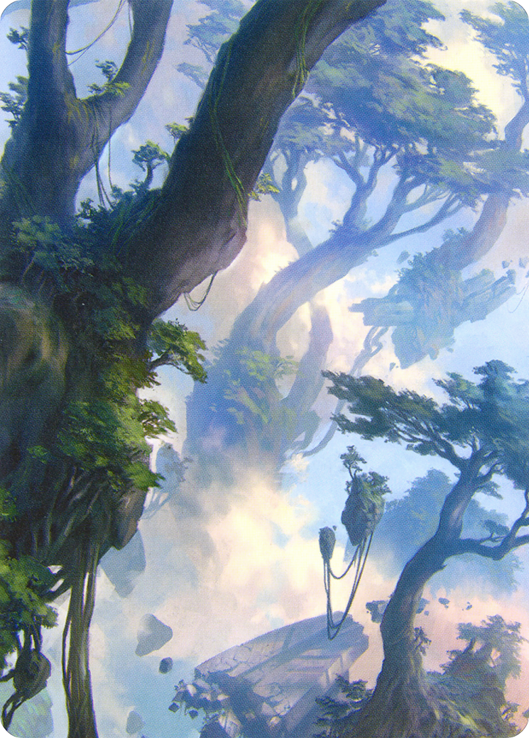 Image of Forest // Forest (AZNR-019) - Zendikar Rising Art Series (Borderless)