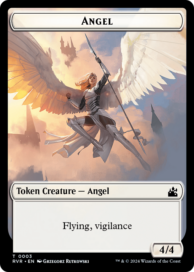 Image of Angel (TRVR-003) - Ravnica Remastered Tokens Foil