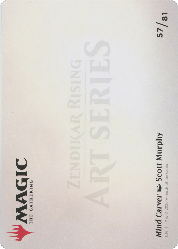 Image of Mind Carver // Mind Carver (AZNR-057) - Zendikar Rising Art Series (Borderless) Foil