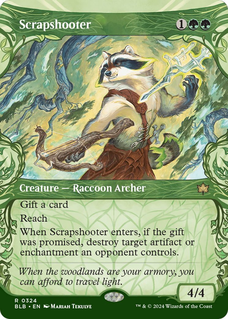 Image of Scrapshooter (Showcase) (BLB-324) - Bloomburrow: (Showcase) (Borderless)