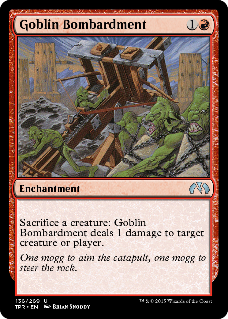 Image of Goblin Bombardment (TPR-136) - Tempest Remastered Foil