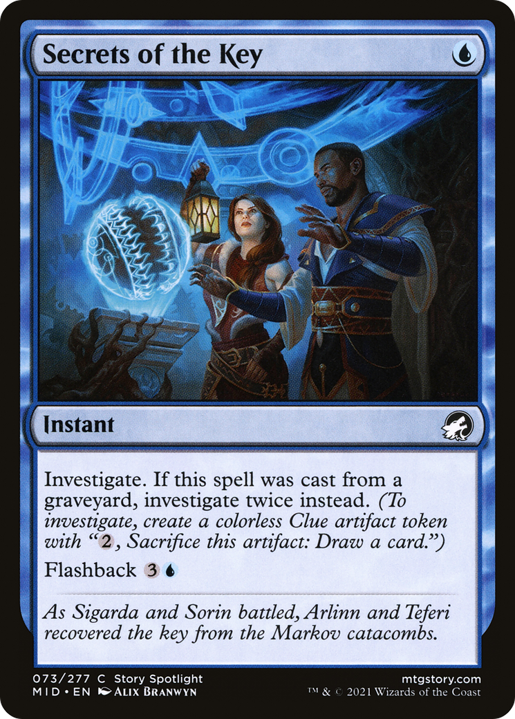 Image of Secrets of the Key (MID-073) - Innistrad: Midnight Hunt Foil