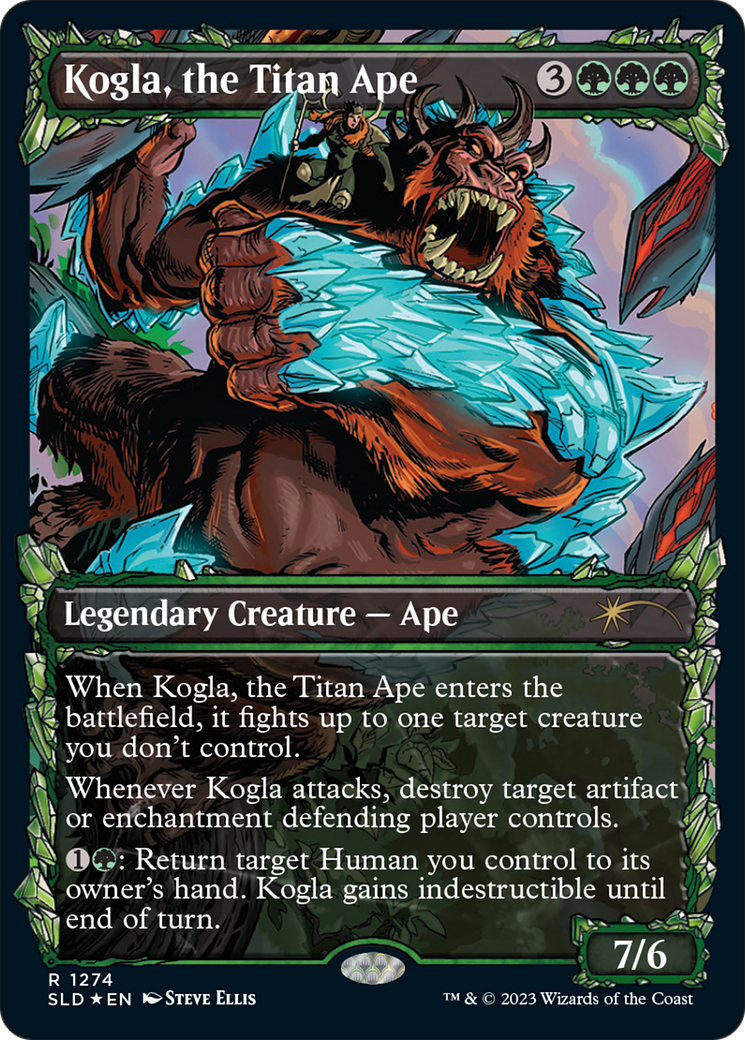 Image of Kogla, the Titan Ape (Halo Foil) (SLD-1274) - Secret Lair Drop: (Showcase) Foil