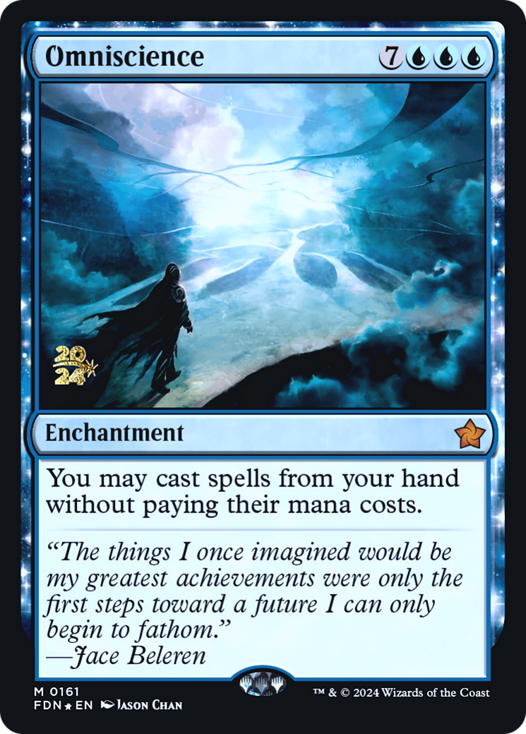 Image of Omniscience (FDN) (PRE-161) - Foundations Promos: (enchantment) Foil