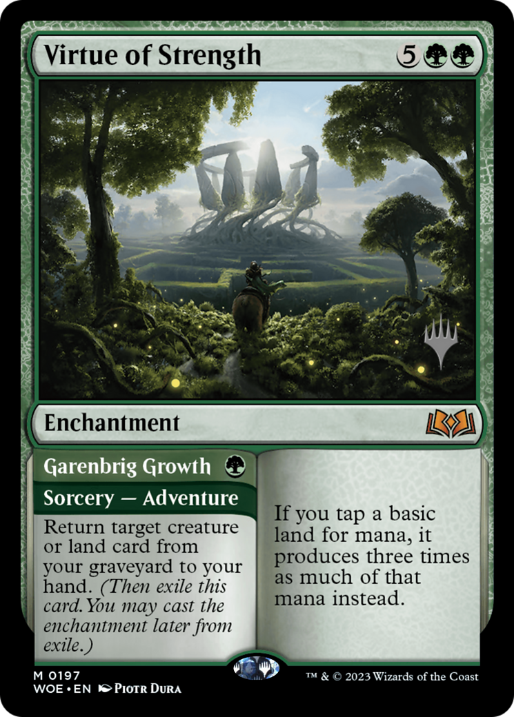 Image of Virtue of Strength (PPWOE-197) - Wilds of Eldraine Promos