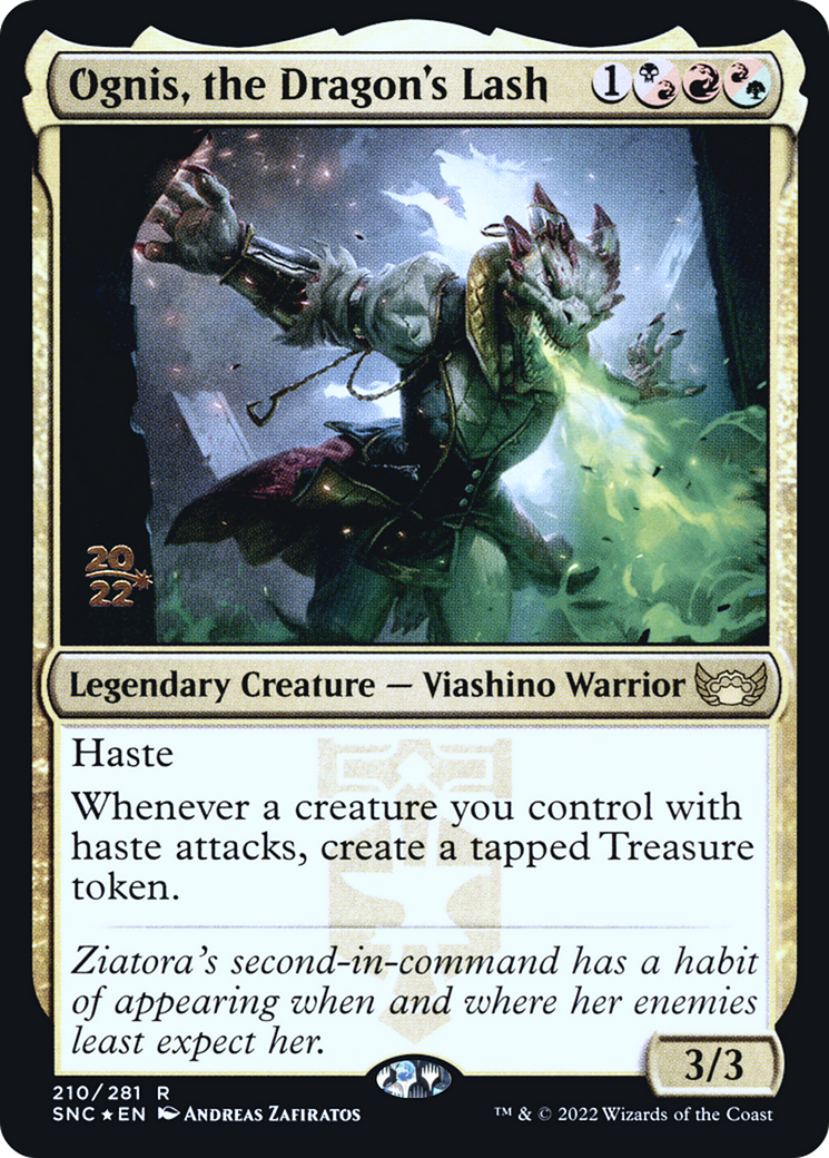 Image of Ognis, the Dragon's Lash (PRE-210) - Streets of New Capenna Promos Foil