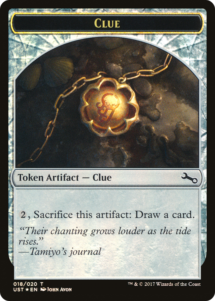 Image of Clue Token (UST-018) - Unstable Tokens Foil