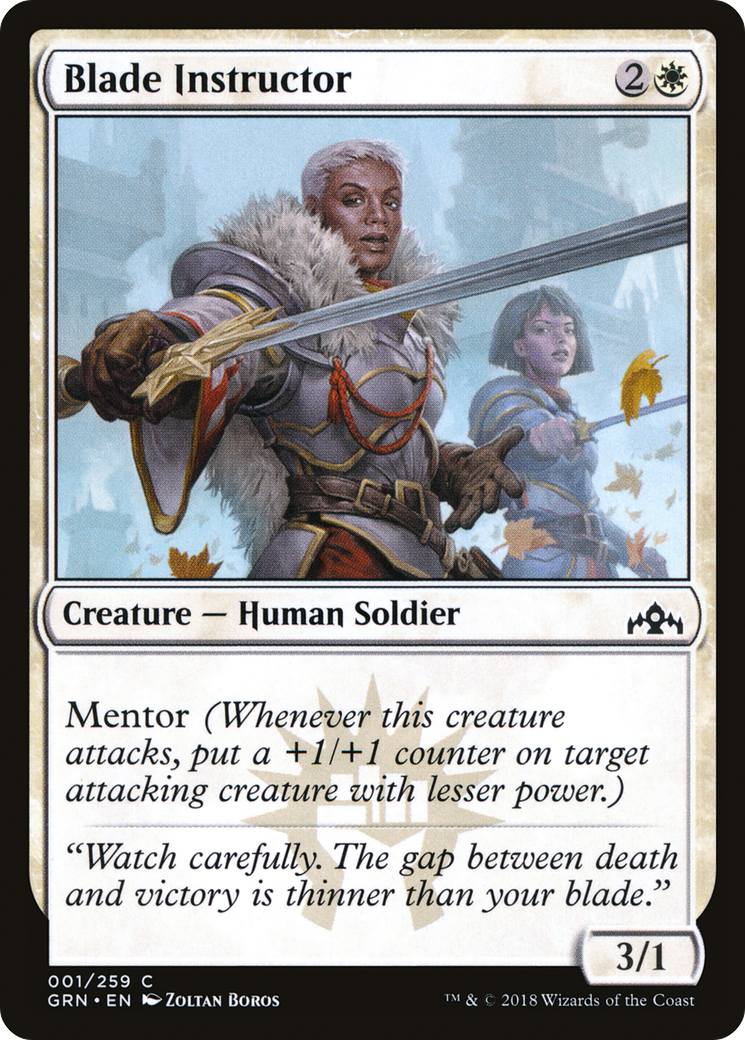 Image of Blade Instructor (GRN-001) - Guilds of Ravnica Foil