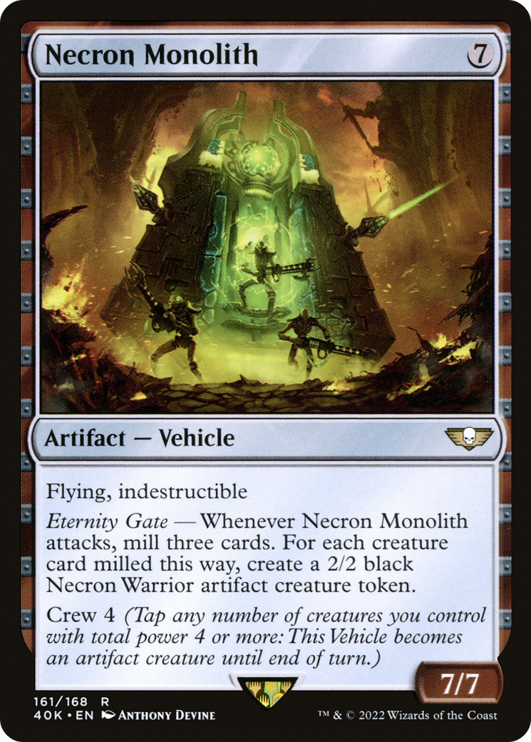 Image of Necron Monolith (40K-161) - Warhammer 40,000 Commander