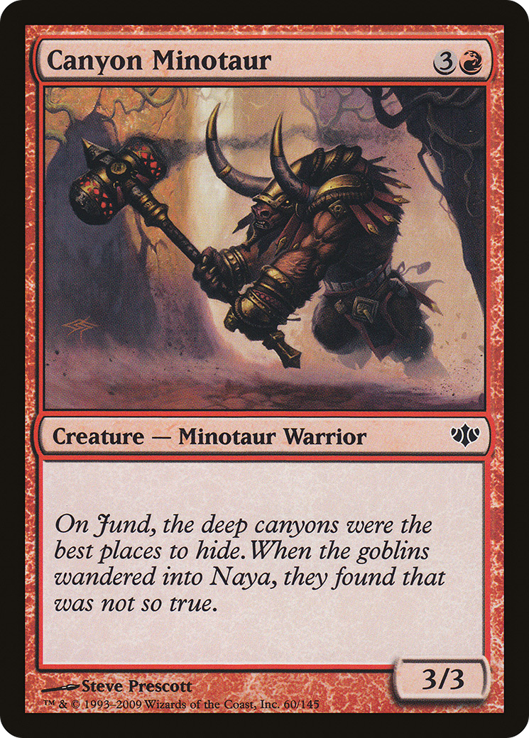 Image of Canyon Minotaur (CON-060) - Conflux Foil