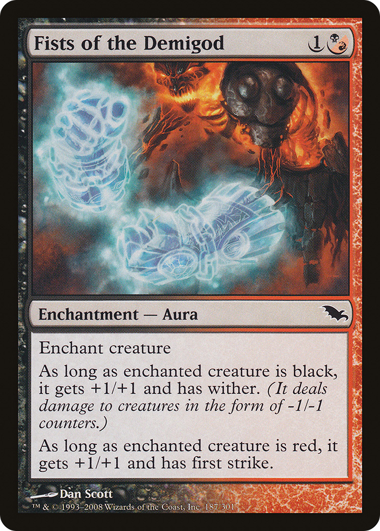Image of Fists of the Demigod (SHM-187) - Shadowmoor Foil