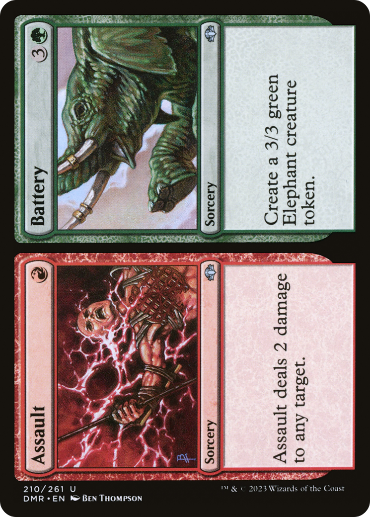 Image of Assault // Battery (DMR-210) - Dominaria Remastered