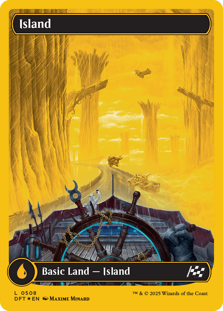 Image of Island (0508) (First-Place Foil) (DFT-508) - Aetherdrift: (Full Art) Foil