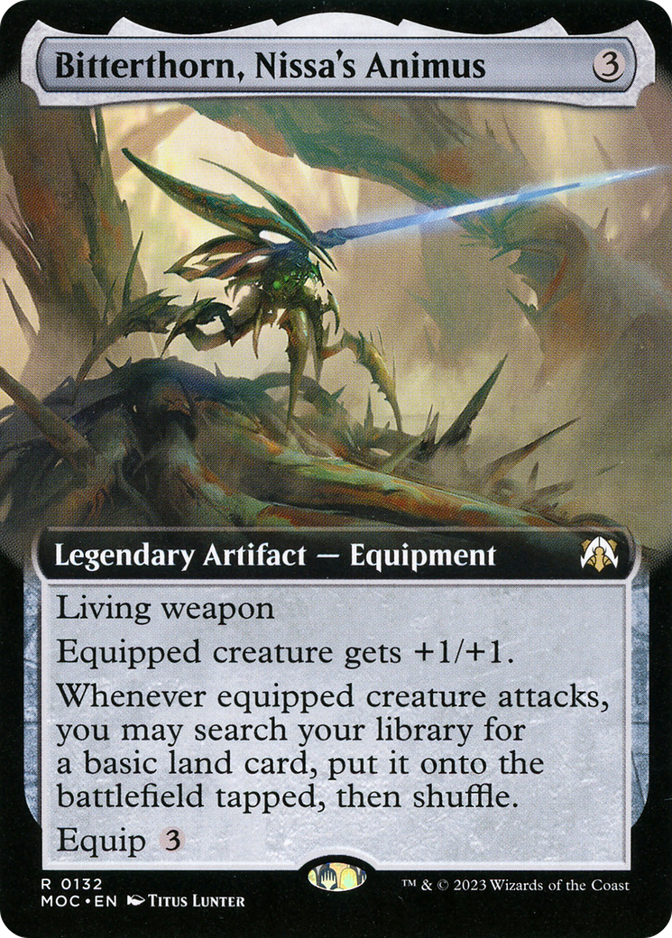 Image of Bitterthorn, Nissa's Animus (Extended Art) (MOC-132) - March of the Machine Commander: (Extended Art)