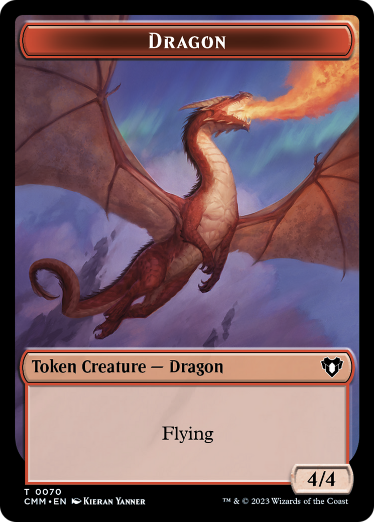 Image of Dragon (TCMM-070) - Commander Masters Tokens