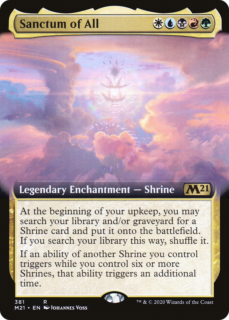 Image of Sanctum of All (Extended Art) (M21-381) - Core Set 2021: (Extended Art)
