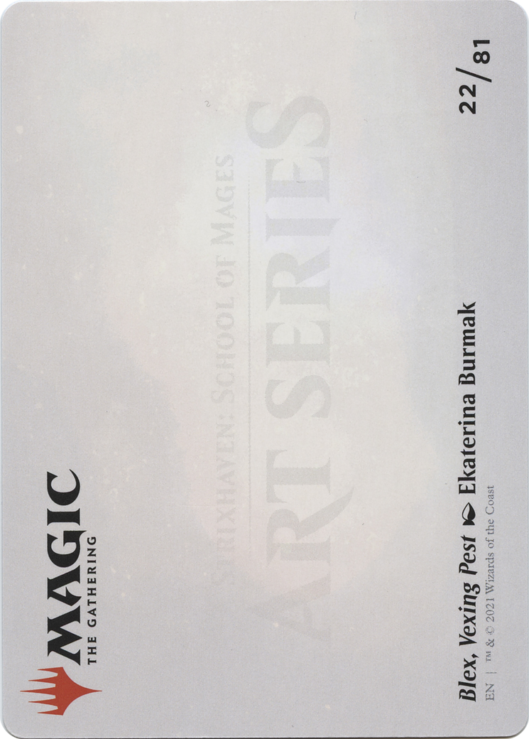 Image of Blex, Vexing Pest // Blex, Vexing Pest (ASTX-022) - Strixhaven Art Series (Borderless)
