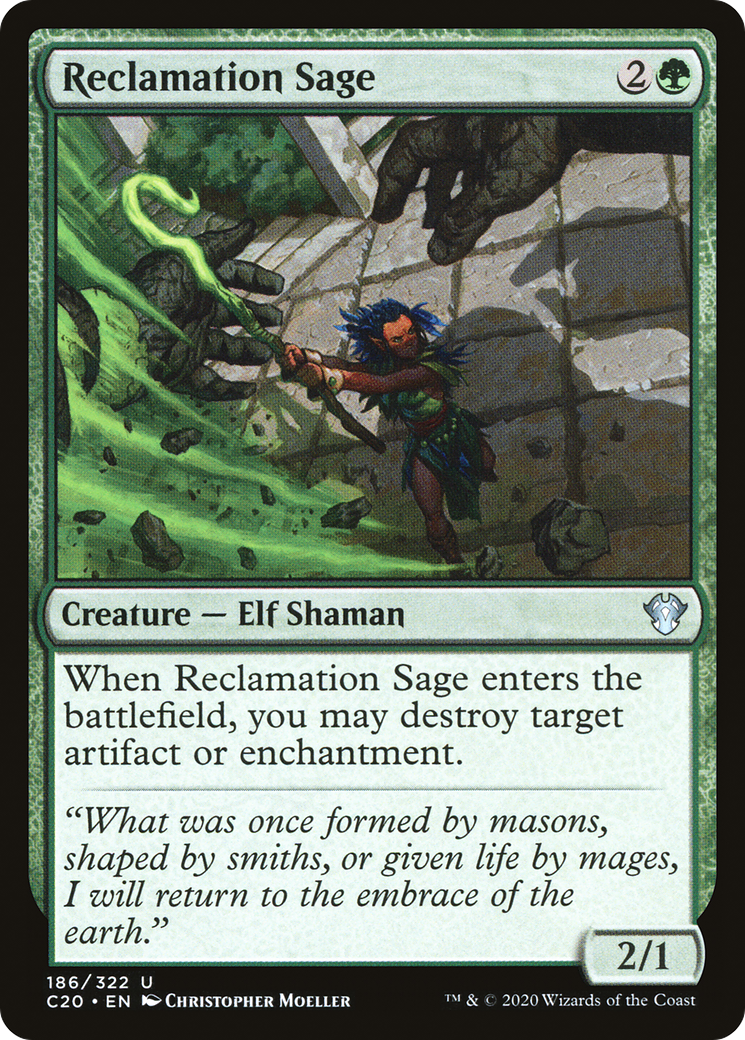 Image of Reclamation Sage (C20-186) - Commander 2020