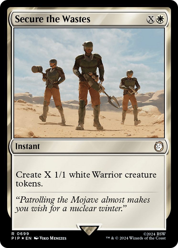 Image of Secure the Wastes (Surge Foil) (PIP-699) - Fallout Foil