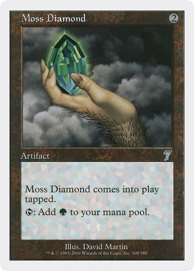 Image of Moss Diamond (7ED-309) - 7th Edition Foil