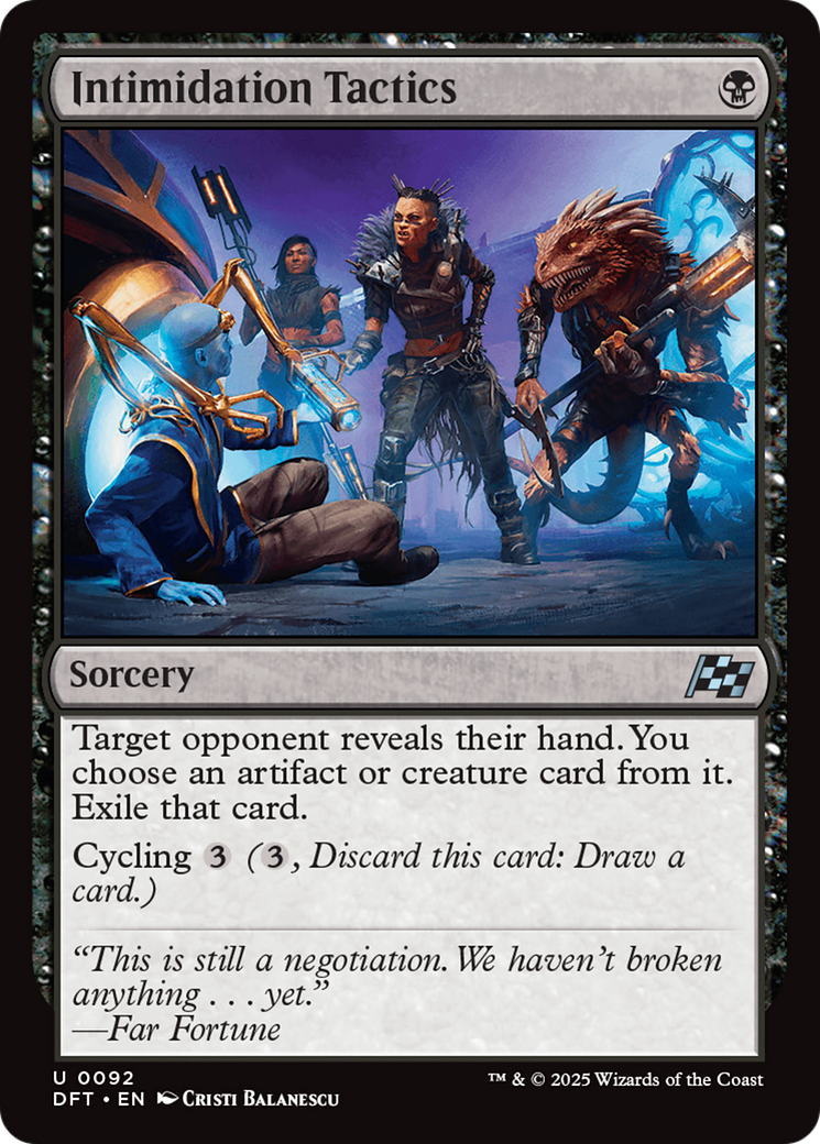 Image of Intimidation Tactics (DFT-092) - Aetherdrift Foil