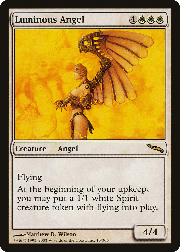 Image of Luminous Angel (MRD-015) - Mirrodin Foil