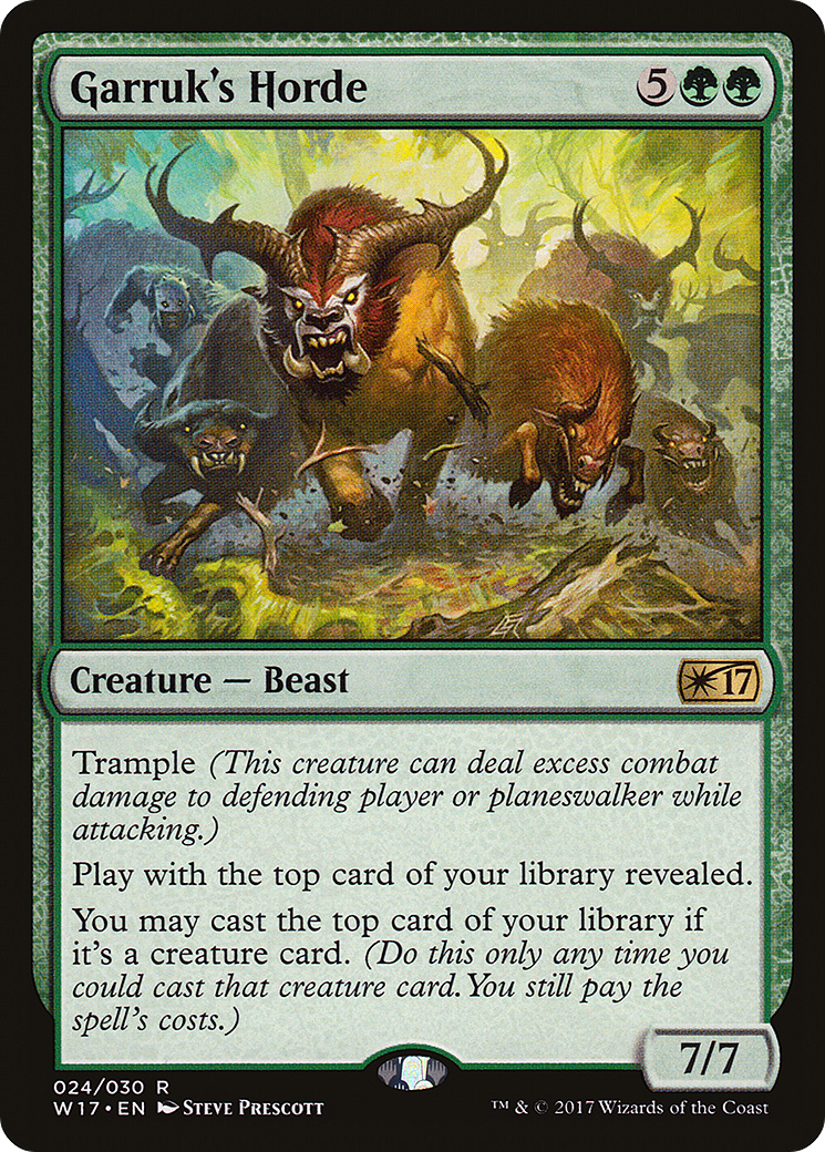 Image of Garruk's Horde (W17-024) - Welcome Deck 2017
