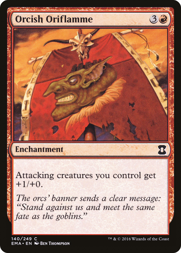 Image of Orcish Oriflamme (EMA-140) - Eternal Masters Foil