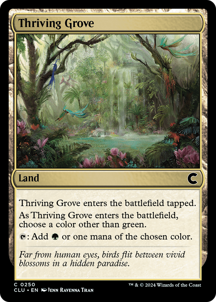 Image of Thriving Grove (CLU-250) - Ravnica: Clue Edition