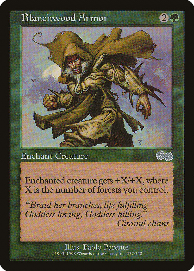 Image of Blanchwood Armor (USG-237) - Urza's Saga