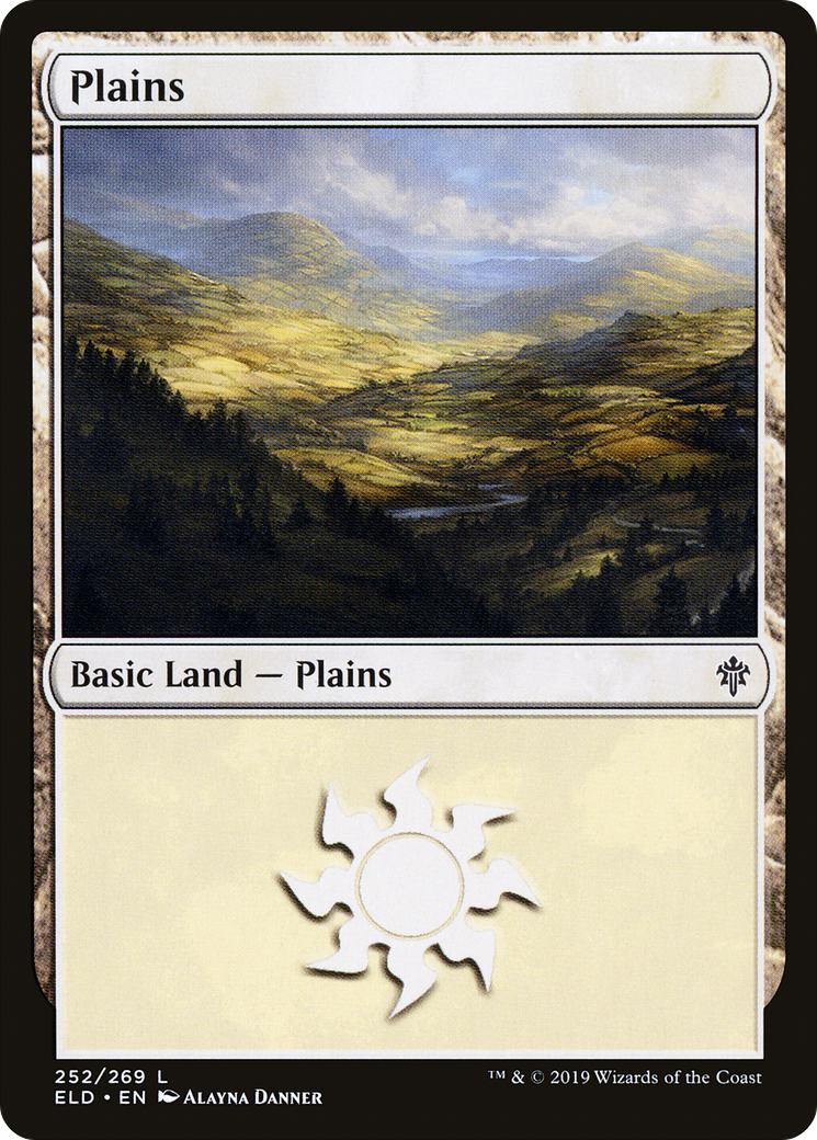 Image of Plains (252) (ELD-252) - Throne of Eldraine Foil