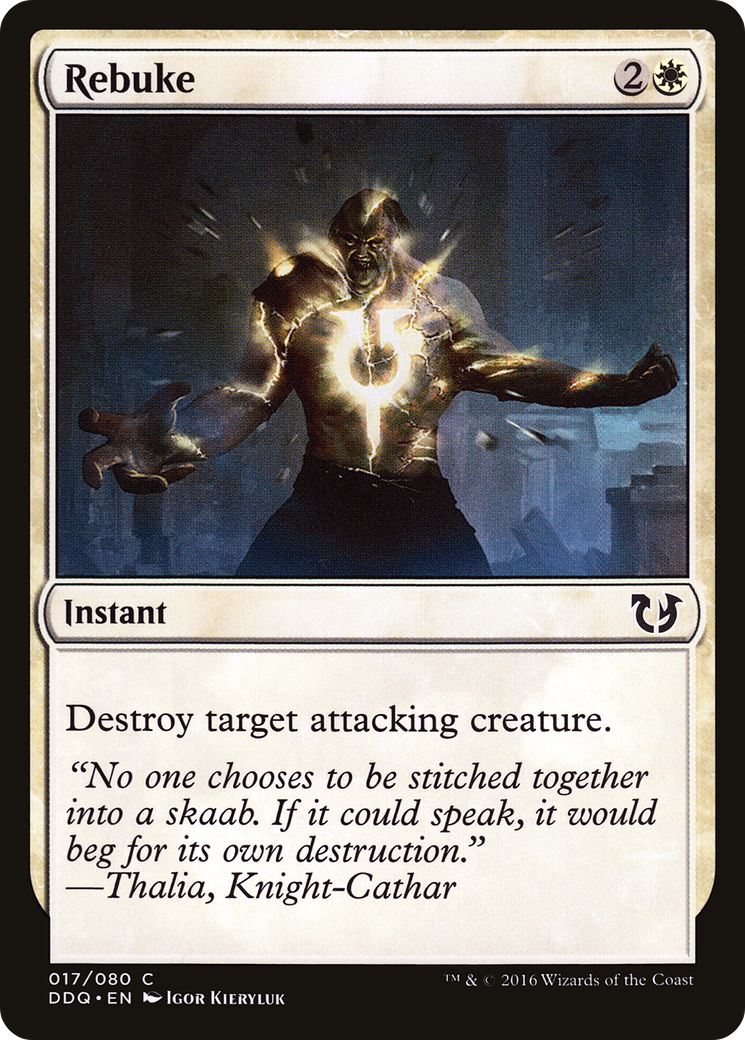 Image of Rebuke (DDQ-017) - Duel Decks: Blessed vs. Cursed